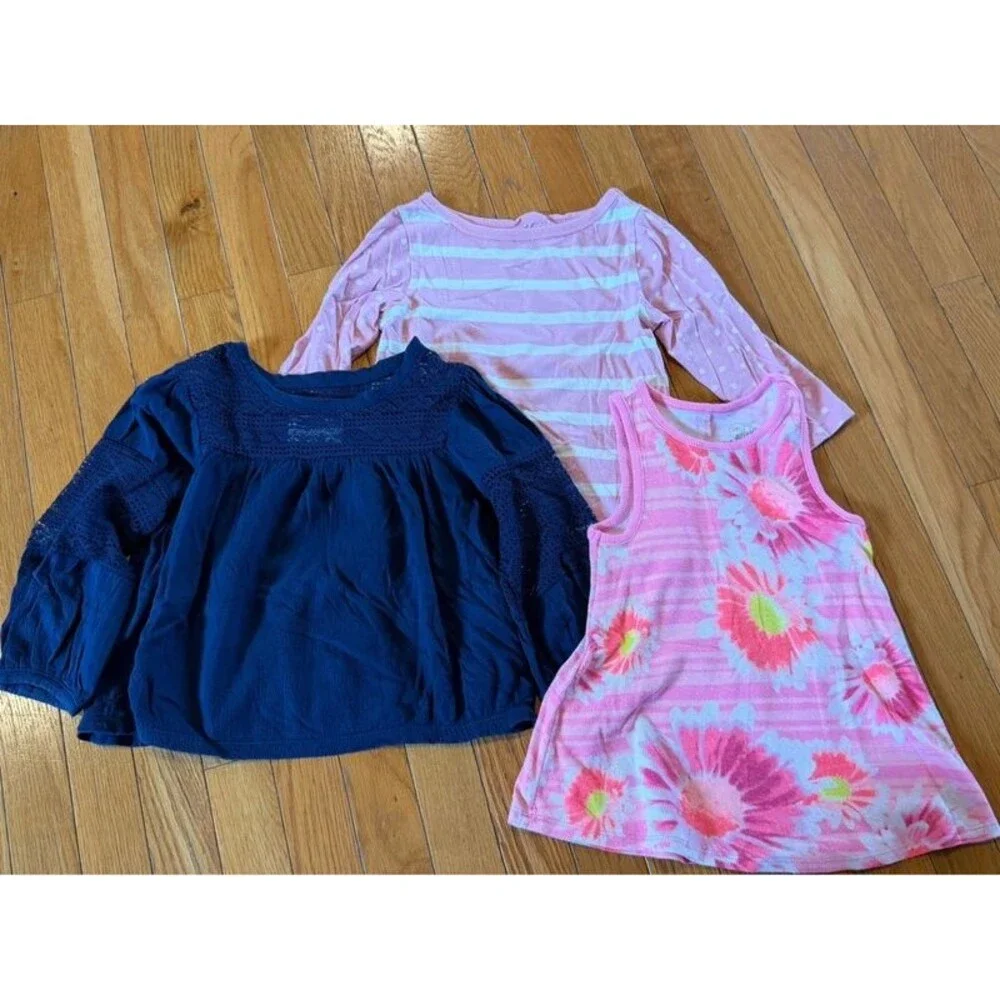 14 Pieces Justice Gap Old Navy Kids Jeans Leggings Tanks Shirts Sz 5 Girls